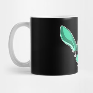 cyan baby mountain gazelle face Mug